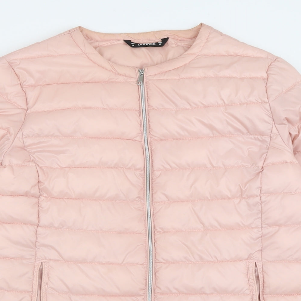 Dunnes Stores Womens Pink   Jacket  Size M  Zip