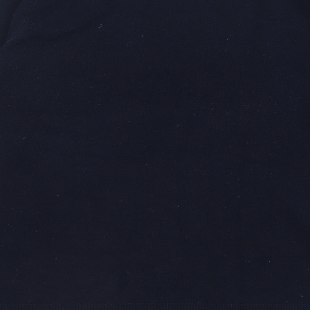 Marks and Spencer Womens Blue Crew Neck  Acrylic Pullover Jumper Size 10