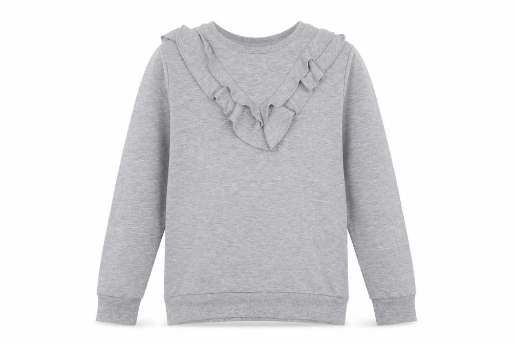 Dorothy Perkins Womens Grey  Polyester Pullover Sweatshirt Size 10  Pullover