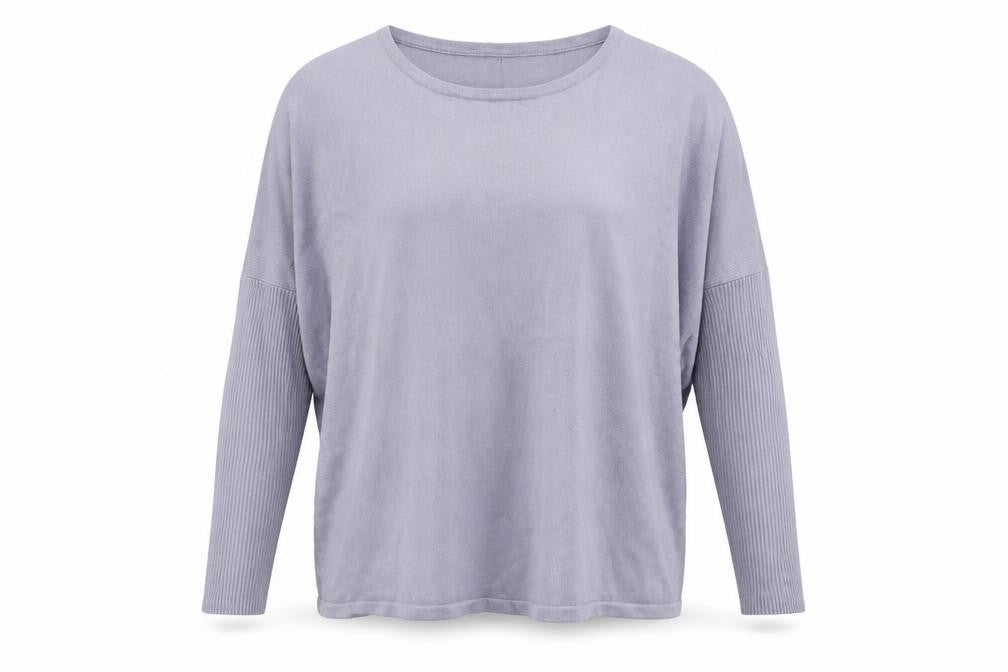 Saint Womens Purple Crew Neck  Viscose Pullover Jumper Size L