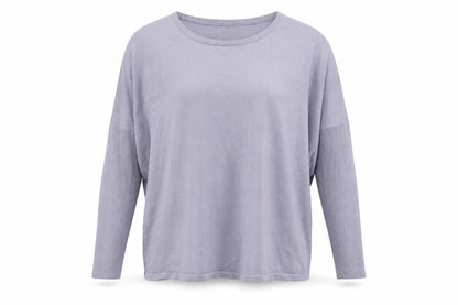 Saint Womens Purple Crew Neck  Viscose Pullover Jumper Size L