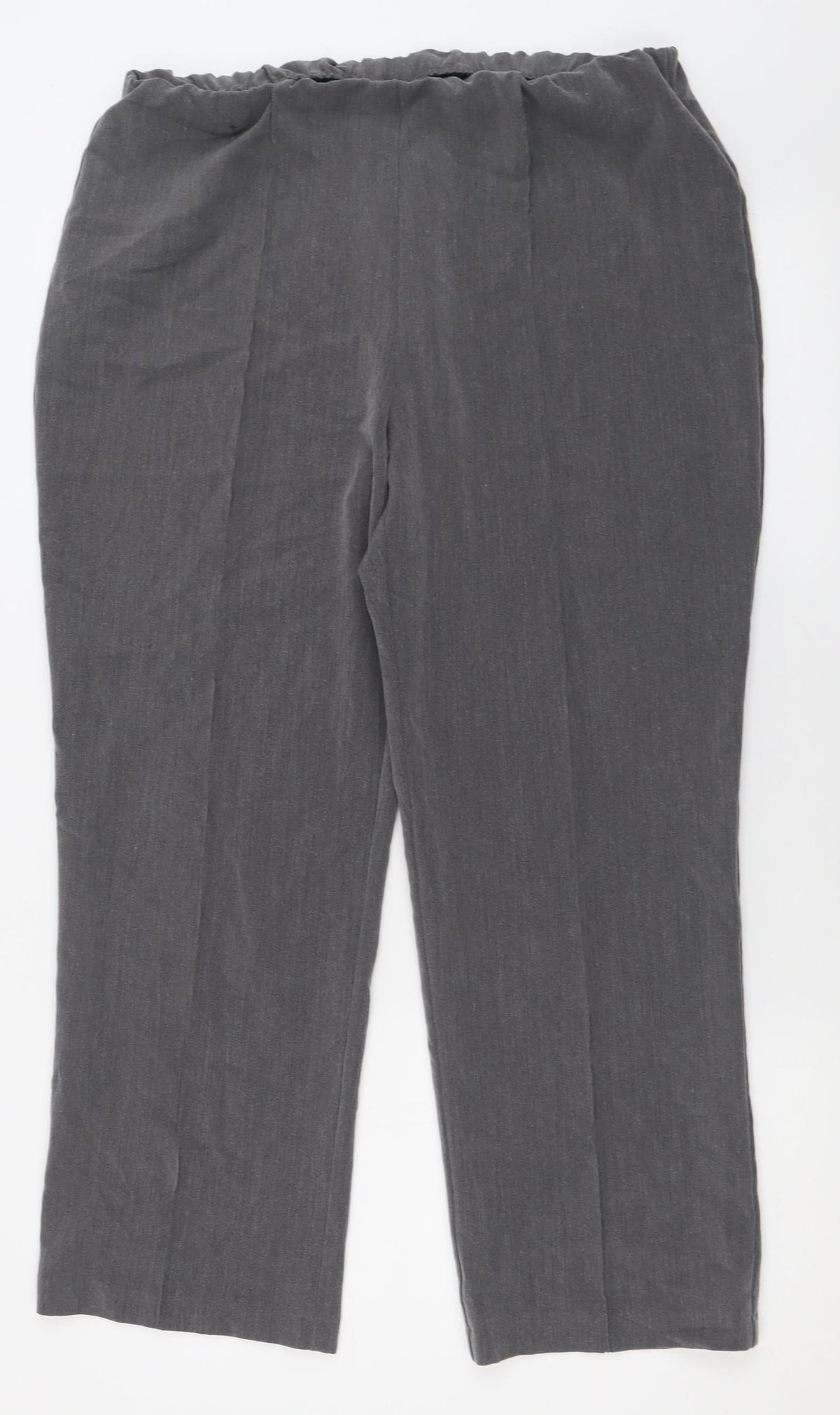 Vida Vi Womens Grey  Polyester Trousers  Size 16 L27 in Regular