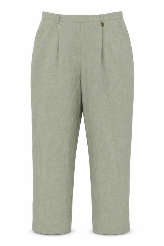 Classic Womens Green  Polyester Trousers  Size 14 L28 in Regular