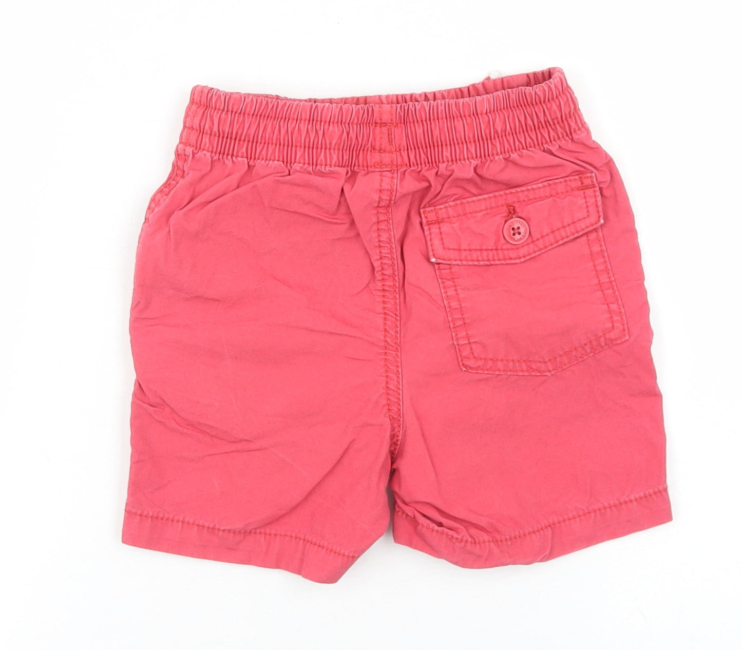 Gap Boys Red  Cotton Cropped Trousers Size 18-24 Months  Drawstring
