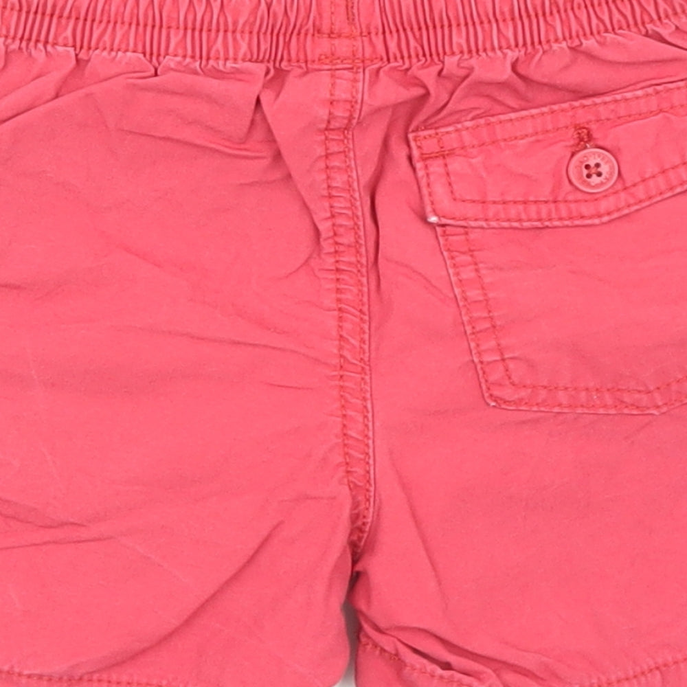 Gap Boys Red  Cotton Cropped Trousers Size 18-24 Months  Drawstring