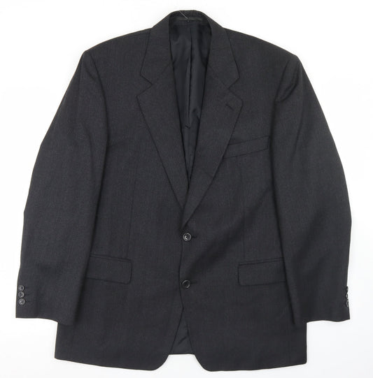 Greenwoods Mens Grey  Wool Jacket Blazer Size 42
