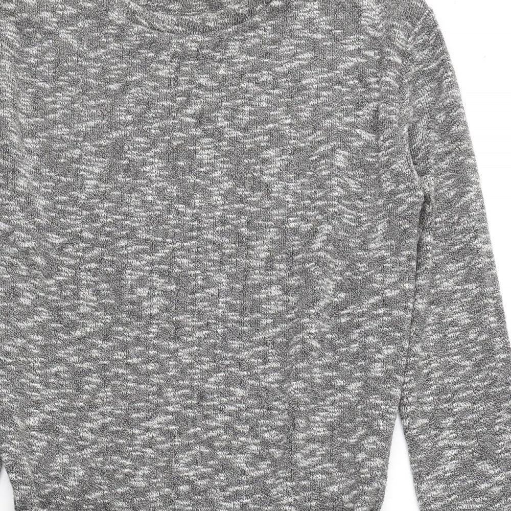 Hear House Music Womens Grey  Acrylic Jumper Dress  Size S  Round Neck Pullover