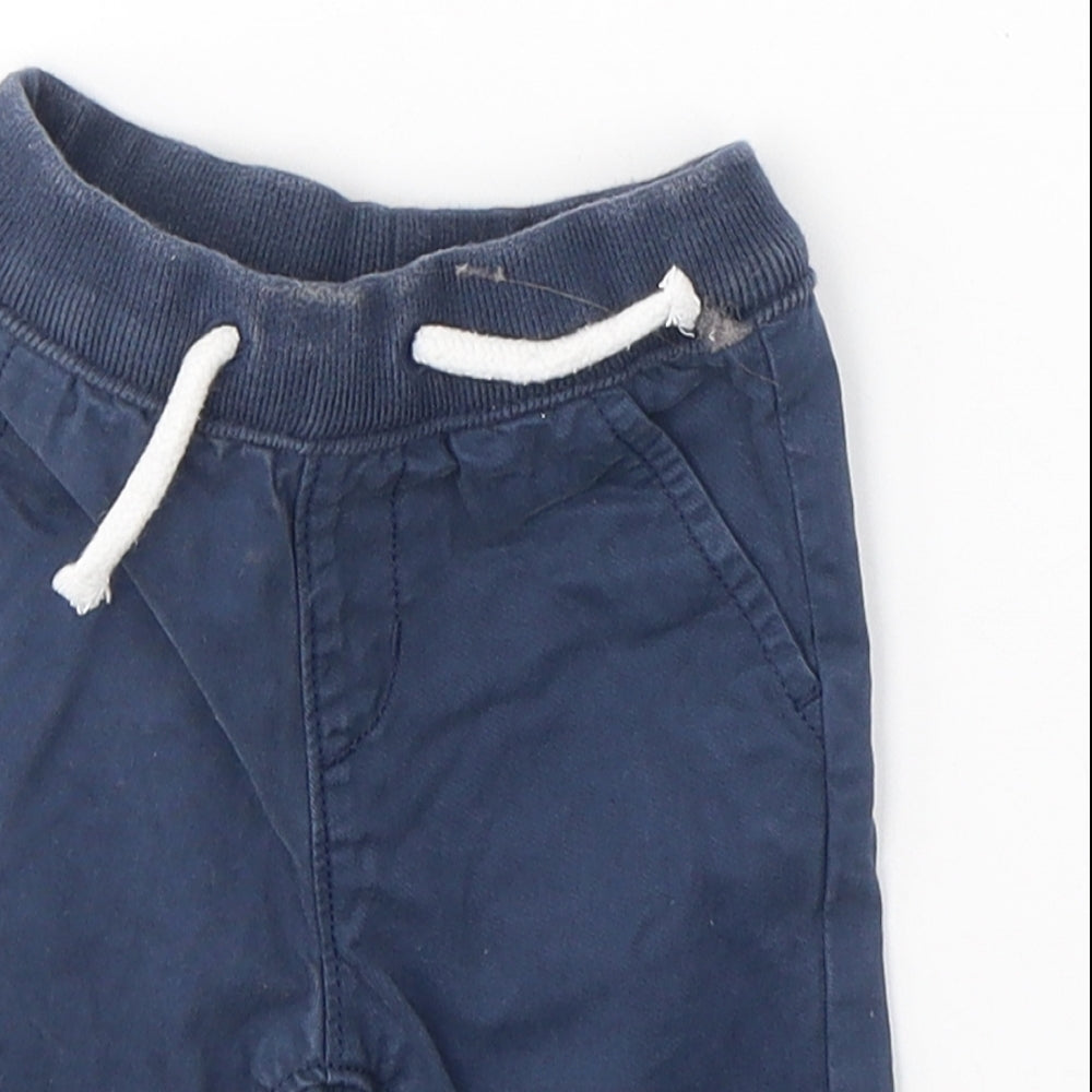 NEXT Boys Blue  Cotton Capri Trousers Size 0-3 Months  Pullover