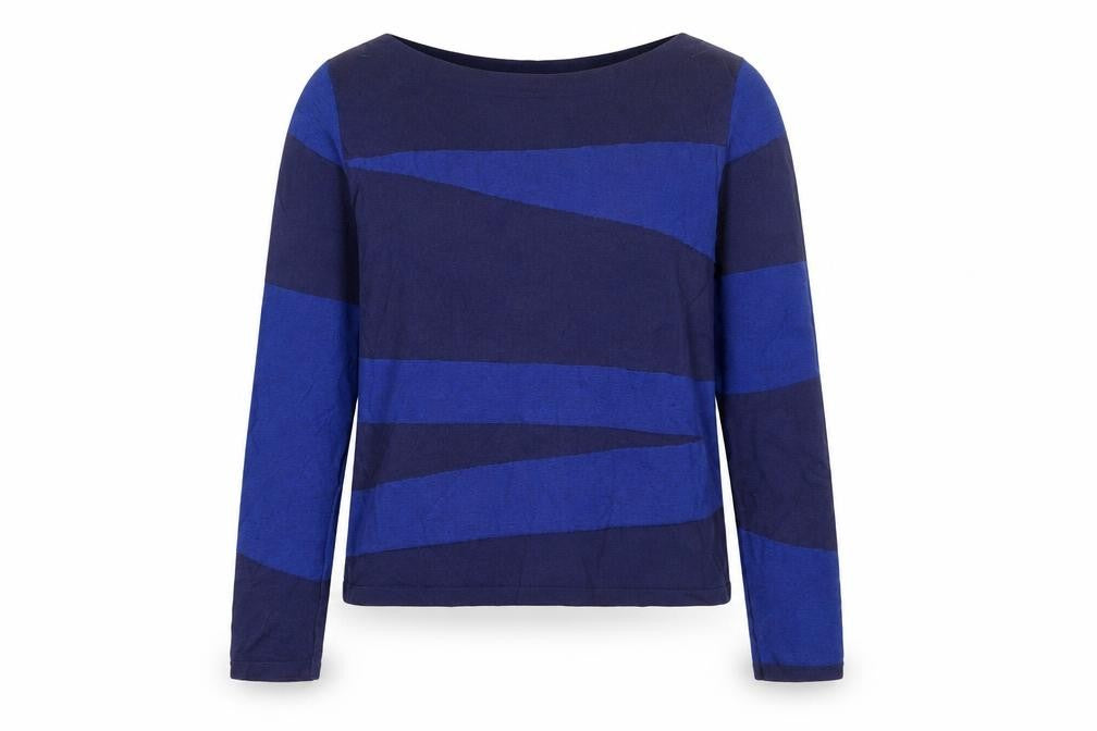 Marks and Spencer Womens Blue Scoop Neck  Viscose Pullover Jumper Size 10