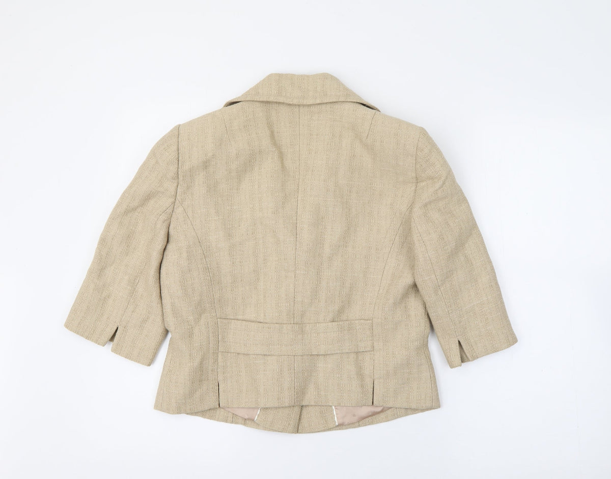Coast Womens Beige   Jacket  Size 12  Button