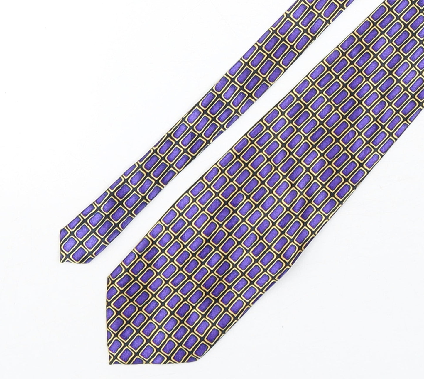 Debenhams  Mens Multicoloured Geometric Polyester Pointed Tie One Size