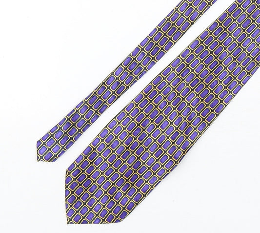 Debenhams  Mens Multicoloured Geometric Polyester Pointed Tie One Size