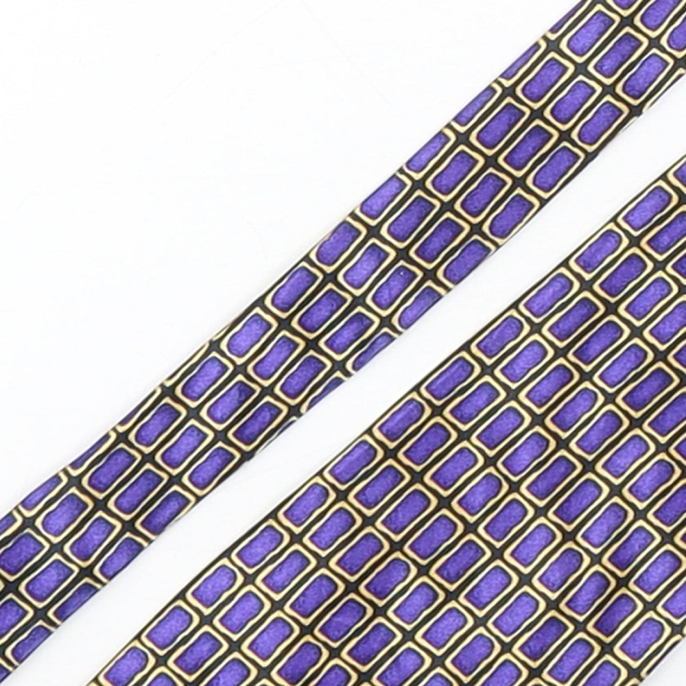 Debenhams  Mens Multicoloured Geometric Polyester Pointed Tie One Size