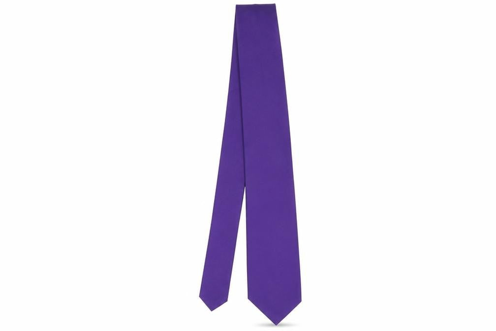 Duffer Mens Purple  Silk Pointed Tie One Size