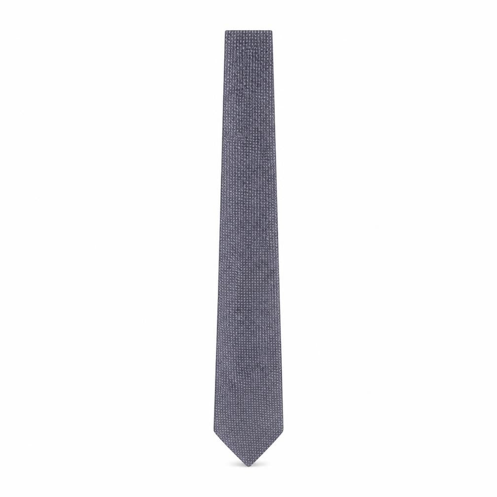 Debenhams Mens Grey Geometric Polyester Pointed Tie One Size