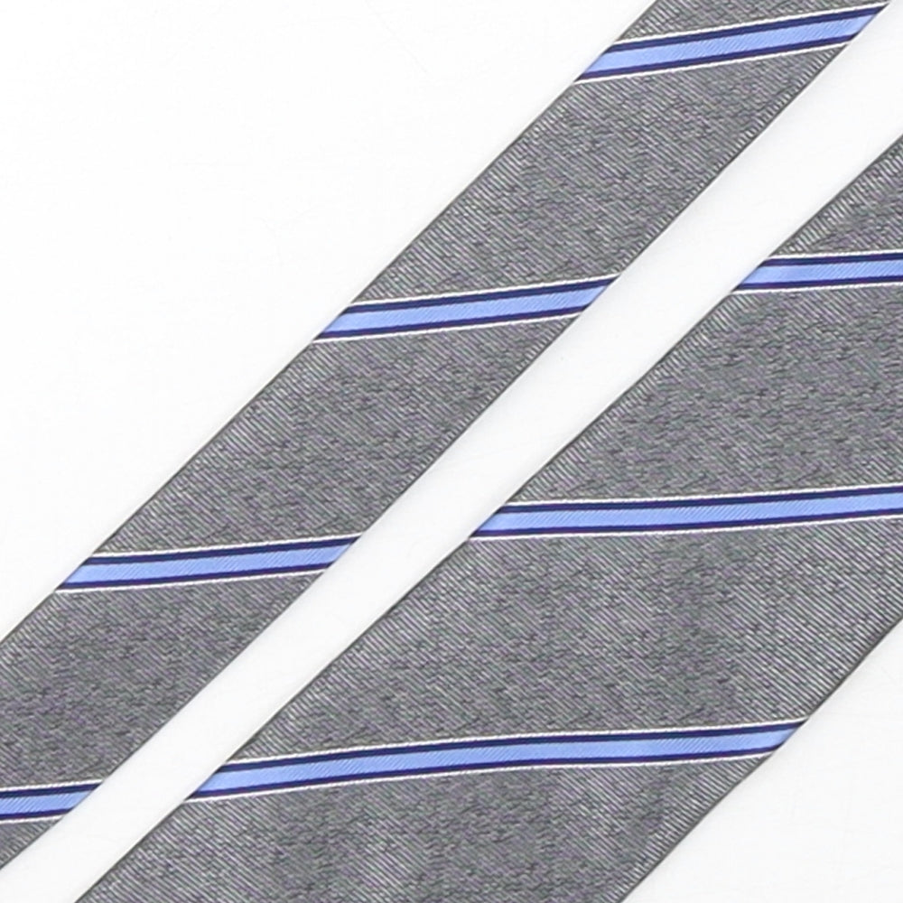 Greenwoods Mens Multicoloured Striped Polyester Pointed Tie One Size