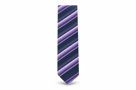 Next Mens Multicoloured Striped Polyester Pointed Tie One Size