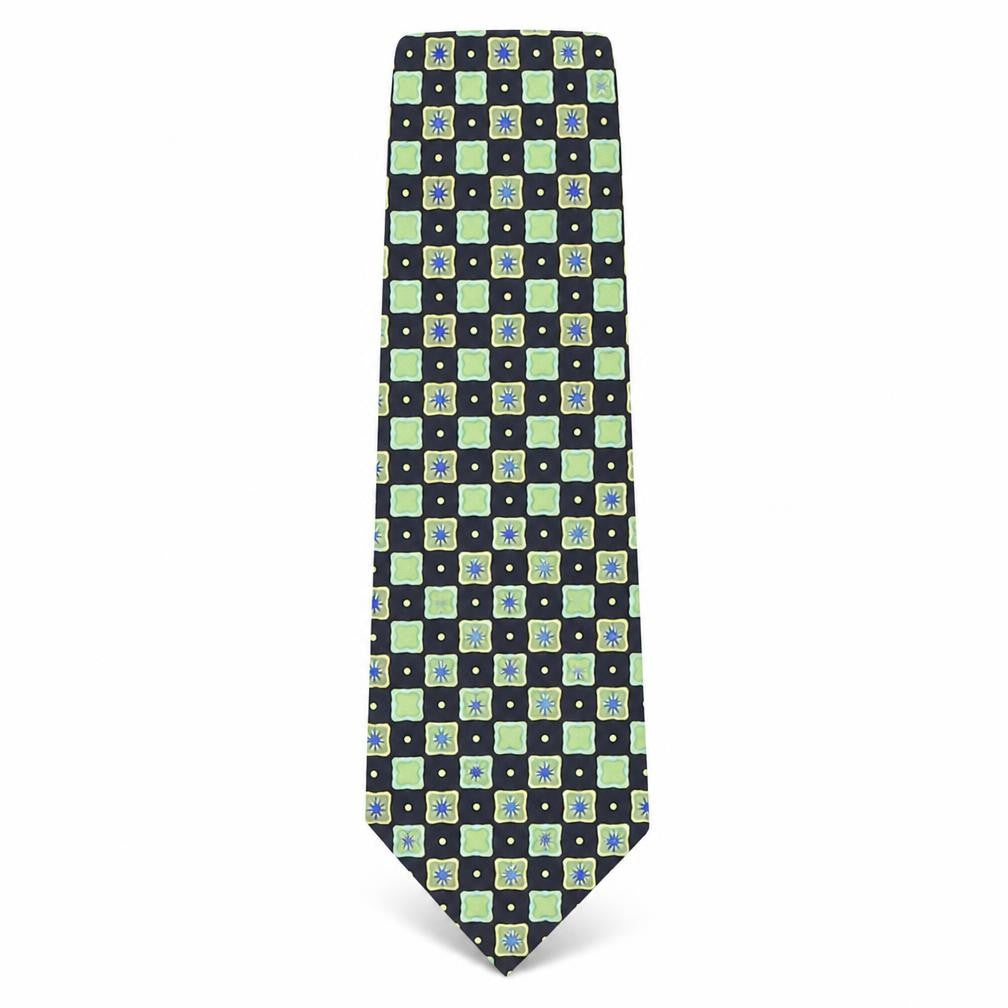 Woods & Gray Mens Multicoloured Plaids & Checks Silk Pointed Tie One Size