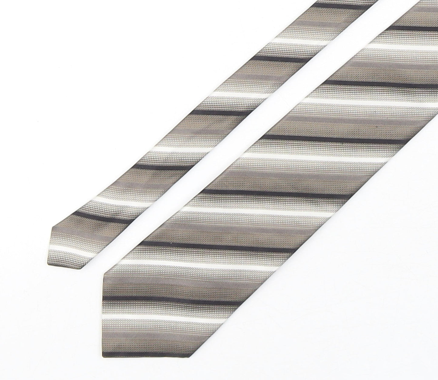 Collezione Mens Multicoloured Striped Silk Pointed Tie One Size