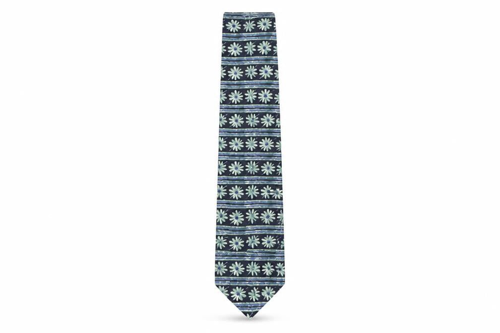 Marks & Spencer Mens Multicoloured Geometric Polyester Pointed Tie One Size