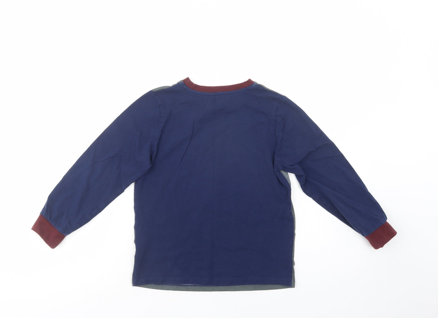 Character.Com Girls Blue  Polyester Pullover T-Shirt Size 8-9 Years Crew Neck Pullover - Hogwarts