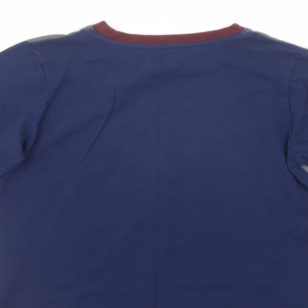 Character.Com Girls Blue  Polyester Pullover T-Shirt Size 8-9 Years Crew Neck Pullover - Hogwarts