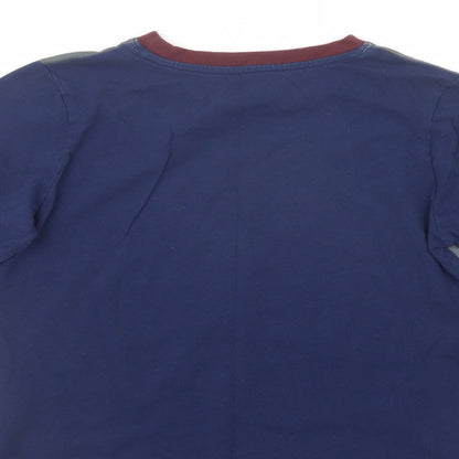 Character.Com Girls Blue  Polyester Pullover T-Shirt Size 8-9 Years Crew Neck Pullover - Hogwarts