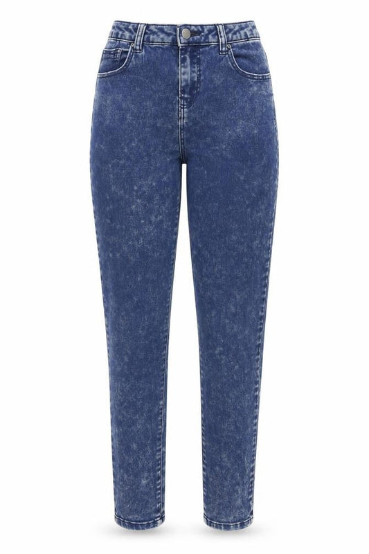 Primark Womens Blue  Cotton Skinny Jeans Size 12 L32 in Regular Button