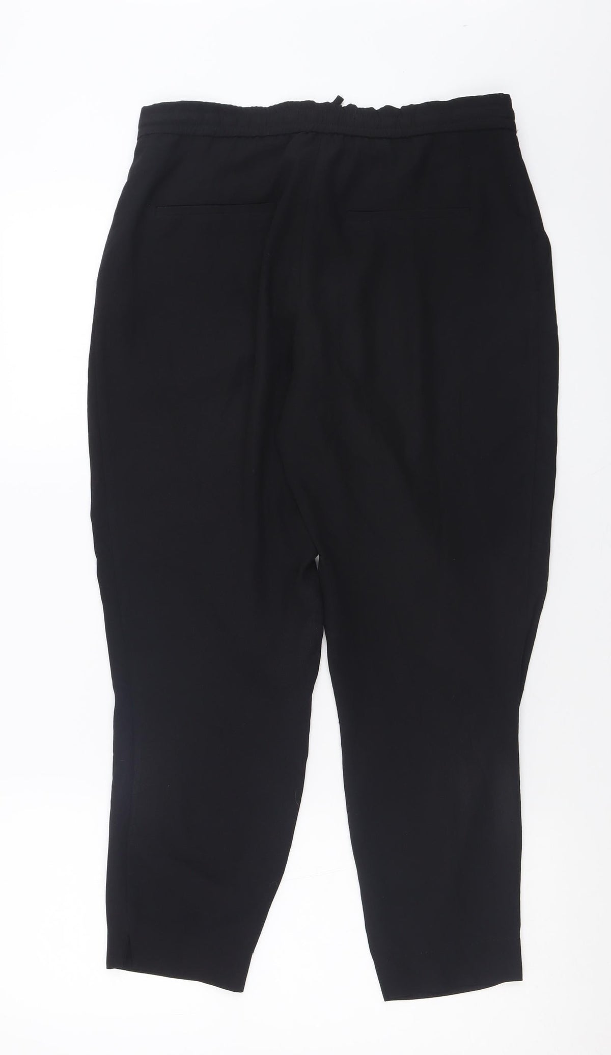 Zara Womens Black  Polyester Trousers  Size XS L26 in Regular Tie