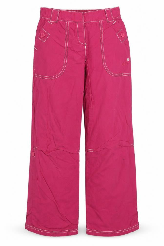 NEXT Girls Pink  Cotton Capri Trousers Size 9 Months  Regular Hook & Loop
