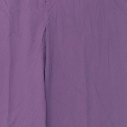 Preloved Charmance Womens Purple  Polyester Trousers  Size 20 L30 in Regular Hook & Eye - Detail