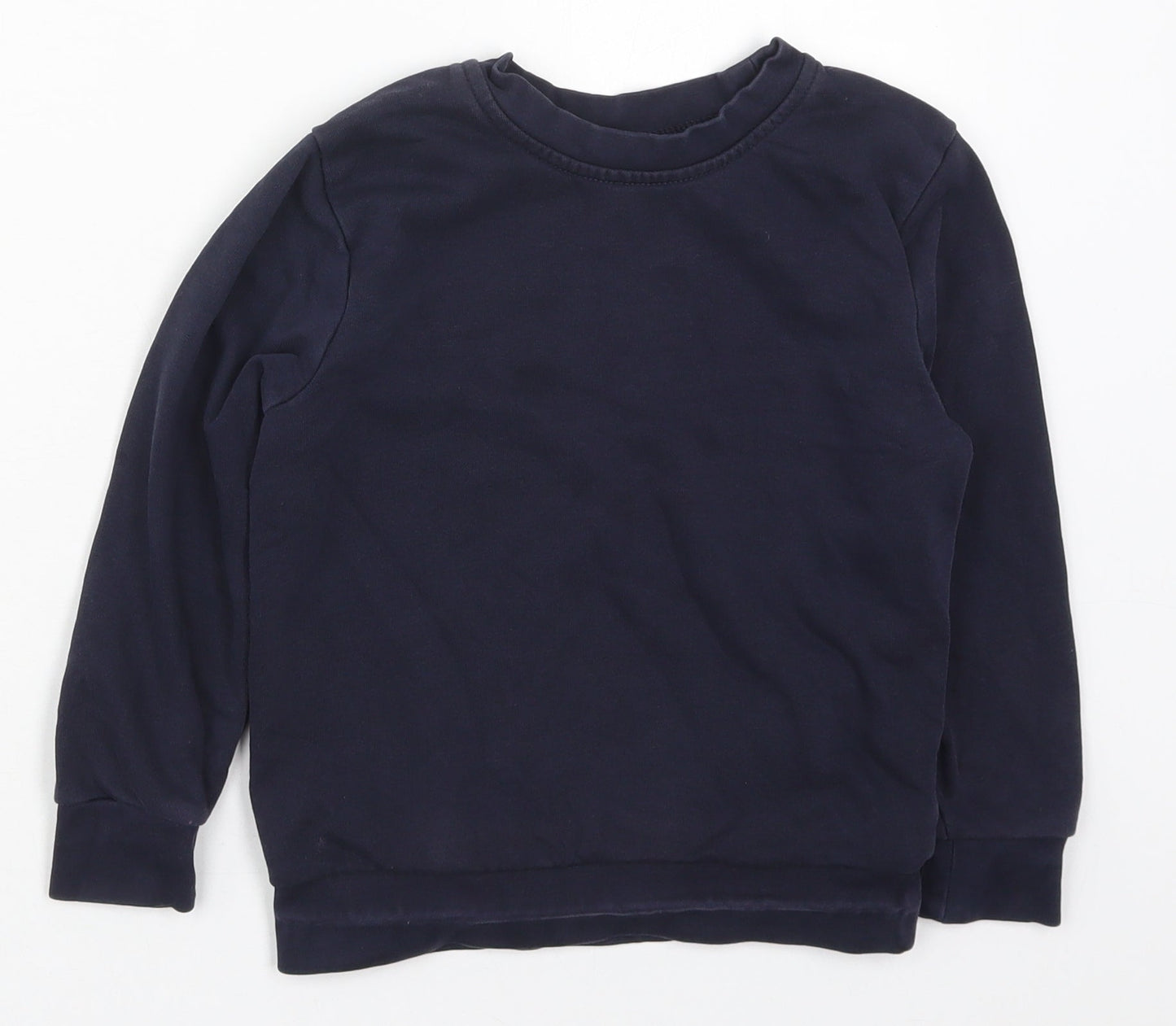 George Boys Blue  Cotton Pullover Sweatshirt Size 5-6 Years  Pullover