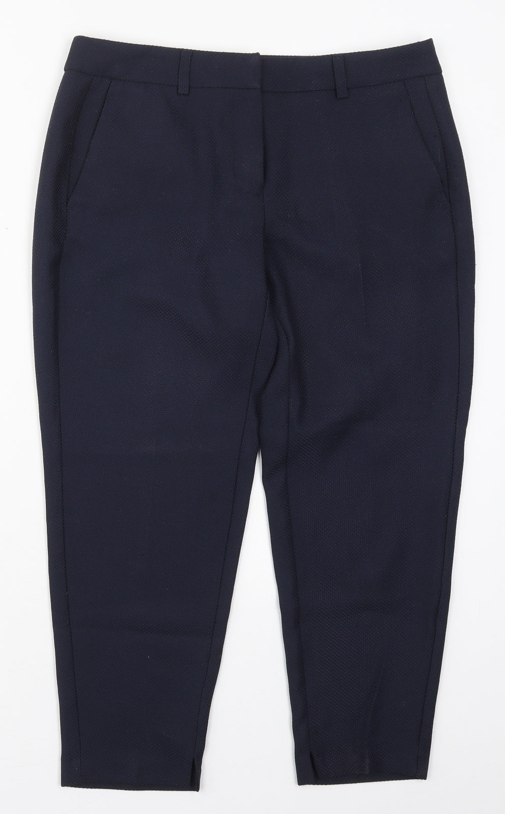 Dorothy Perkins Womens Blue  Polyester Trousers  Size 10 L23 in Regular Hook & Eye