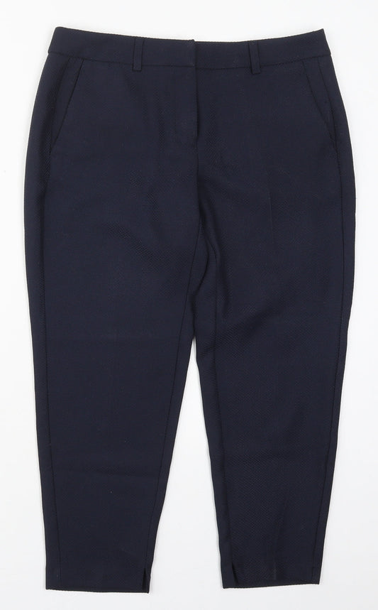 Dorothy Perkins Womens Blue  Polyester Trousers  Size 10 L23 in Regular Hook & Eye