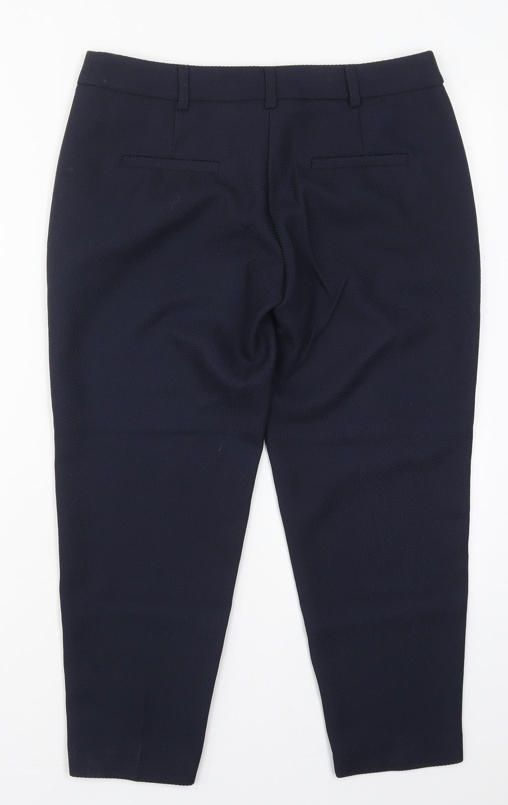 Dorothy Perkins Womens Blue  Polyester Trousers  Size 10 L23 in Regular Hook & Eye