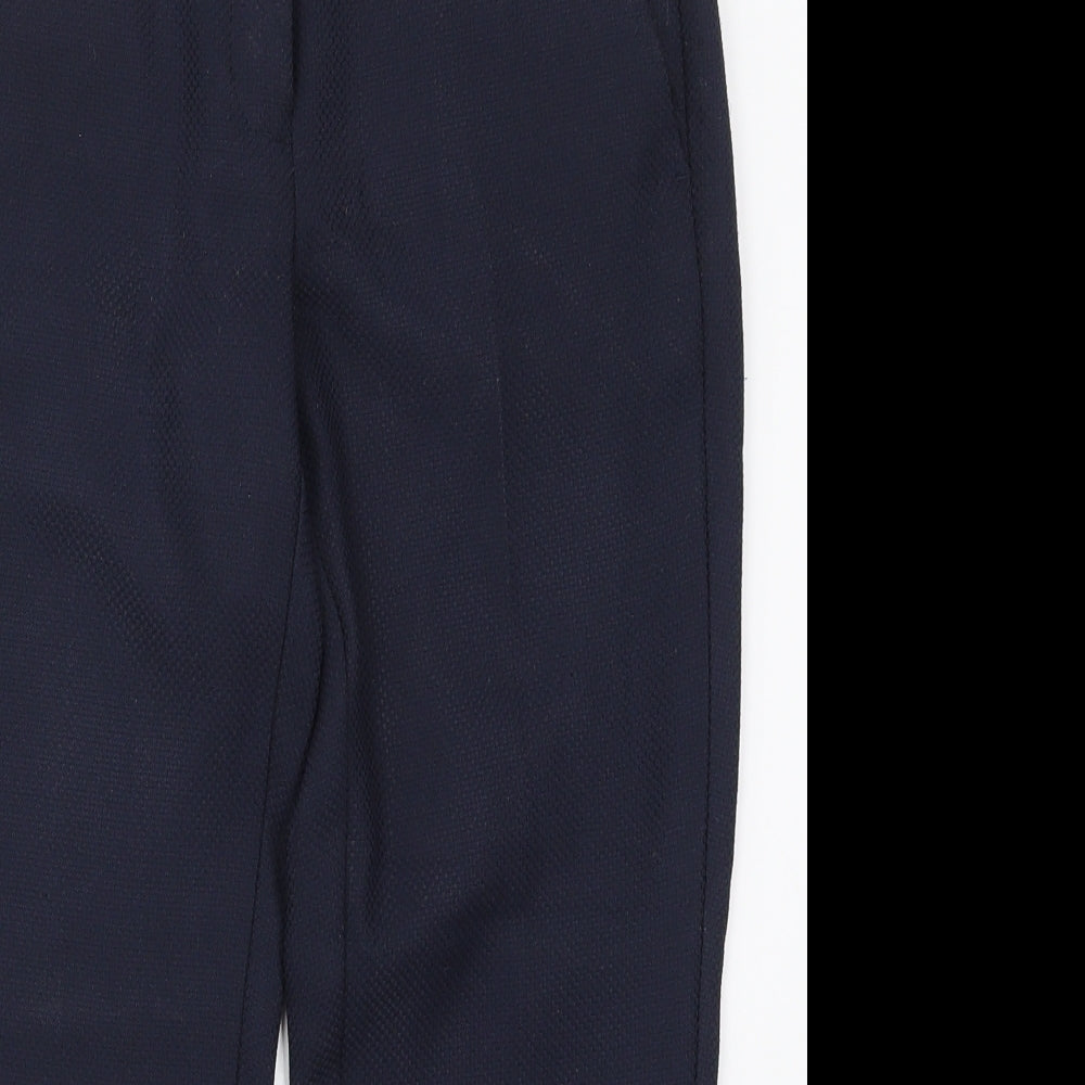 Dorothy Perkins Womens Blue  Polyester Trousers  Size 10 L23 in Regular Hook & Eye