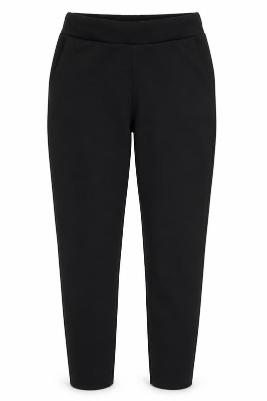 Boohoo Womens Black  Polyester Carrot Trousers Size 10 L25 in Regular
