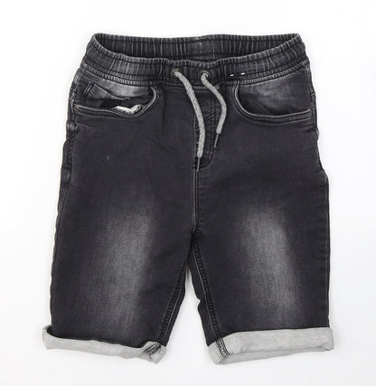 Tu Boys Black  Cotton Cropped Jeans Size 9 Months  Regular Pullover