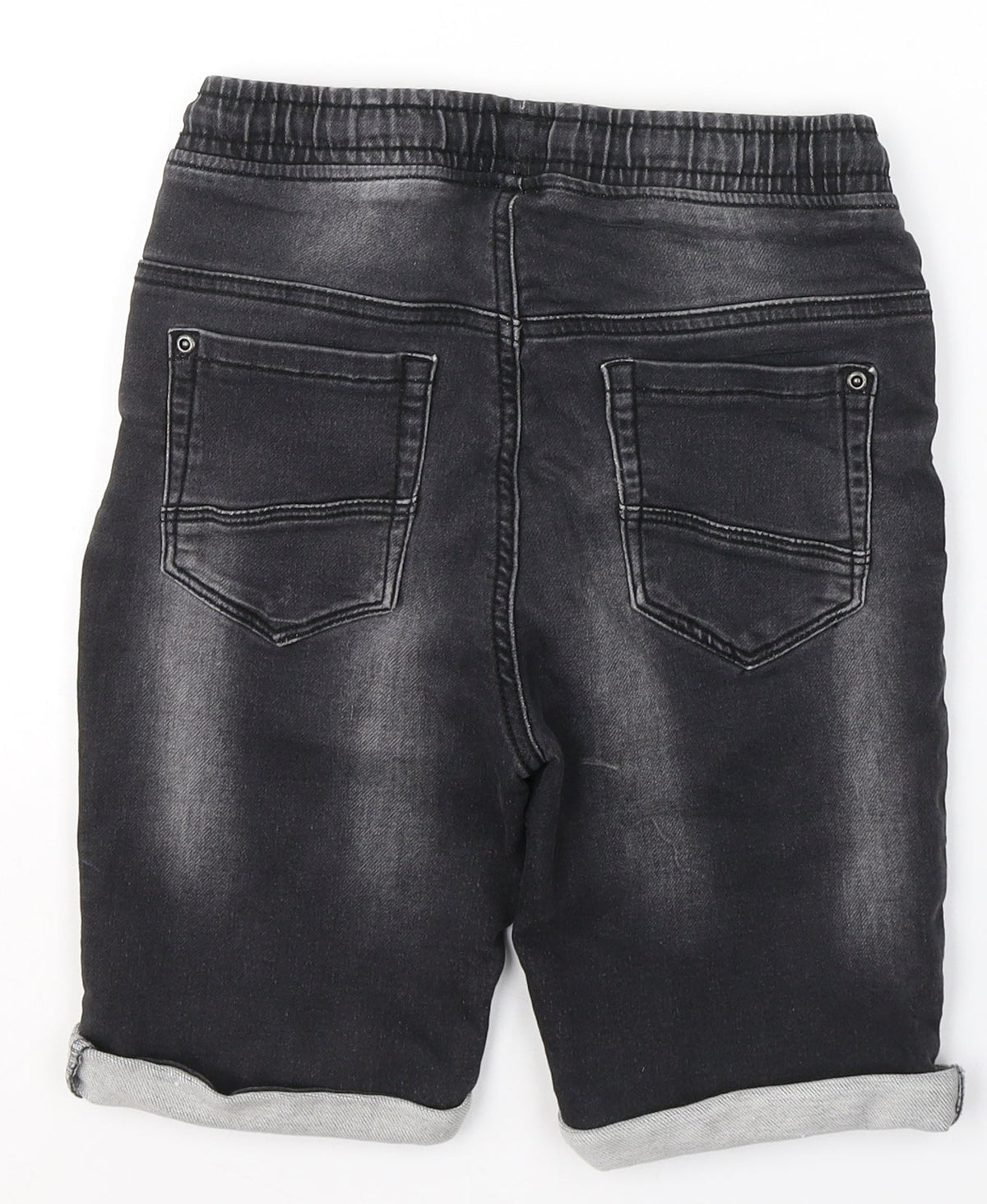 TU Boys Black  Cotton Cropped Jeans Size 9 Months  Regular Pullover