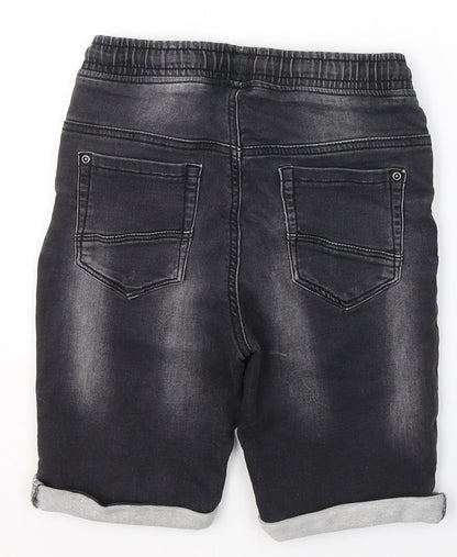 Tu Boys Black  Cotton Cropped Jeans Size 9 Months  Regular Pullover