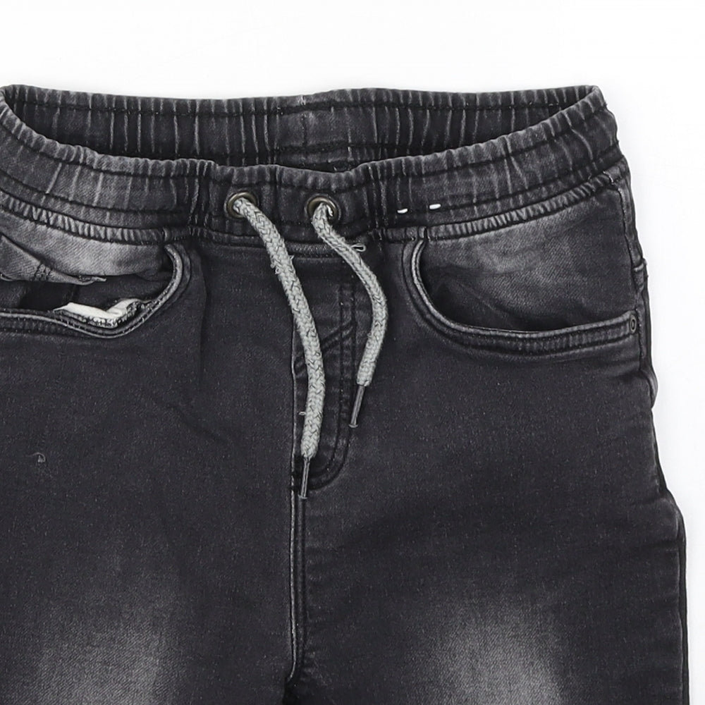 TU Boys Black  Cotton Cropped Jeans Size 9 Months  Regular Pullover