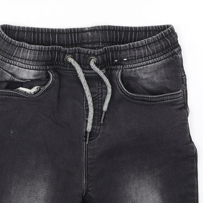 Tu Boys Black  Cotton Cropped Jeans Size 9 Months  Regular Pullover