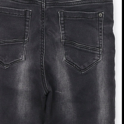 Tu Boys Black  Cotton Cropped Jeans Size 9 Months  Regular Pullover