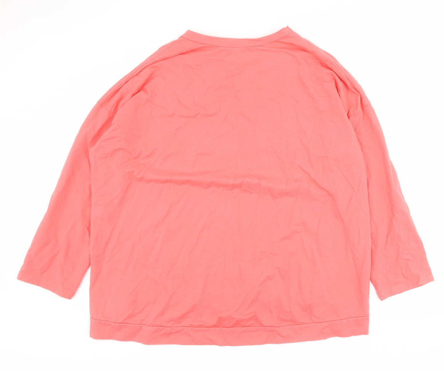 Missumi Womens Pink  Cotton Pullover Sweatshirt Size L  Pullover - Star