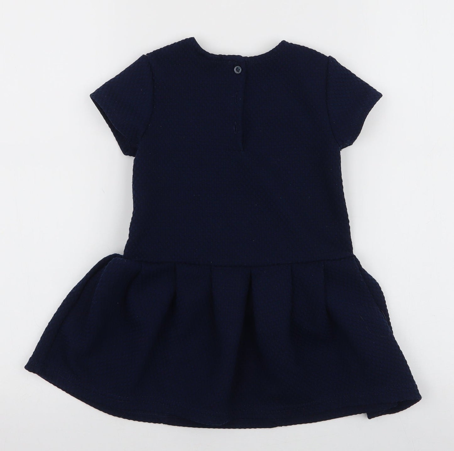 NEXT Girls Blue  Polyester A-Line  Size 3-4 Years  Round Neck Pullover