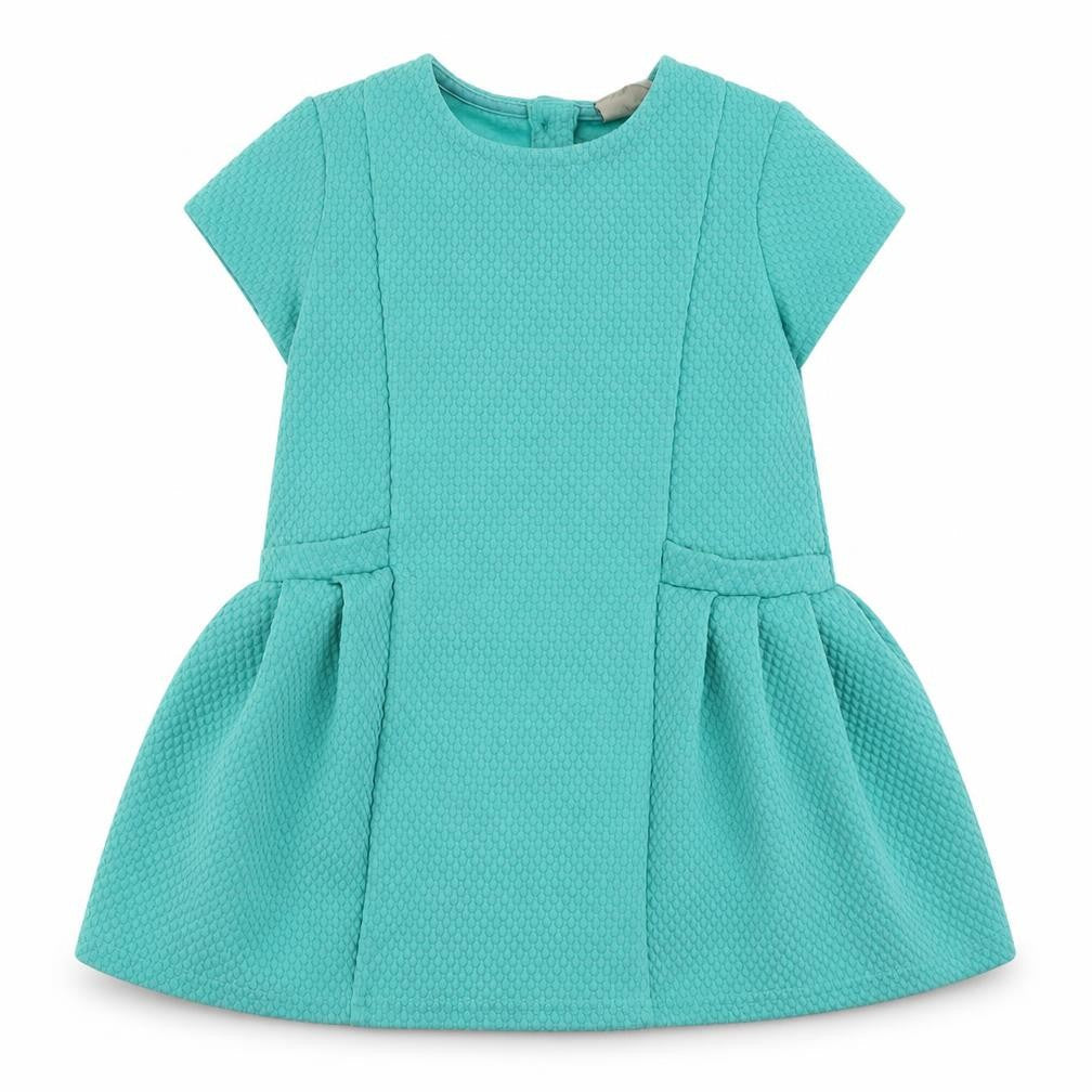 NEXT Girls Blue  Polyester A-Line  Size 3-4 Years  Round Neck Button