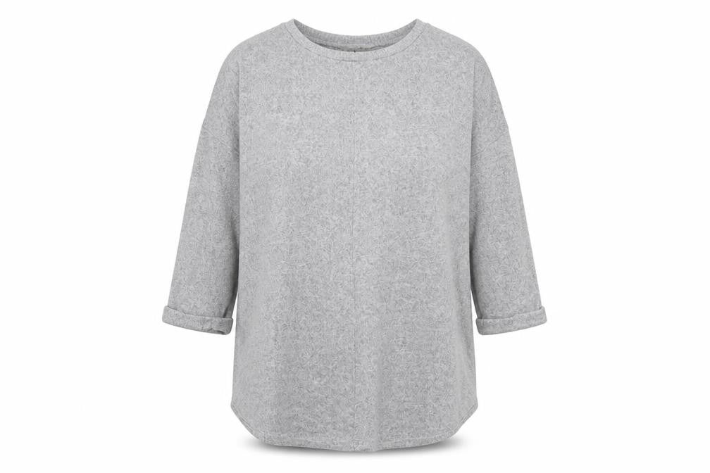 F&F Womens Grey Round Neck  Polyester Pullover Jumper Size 14