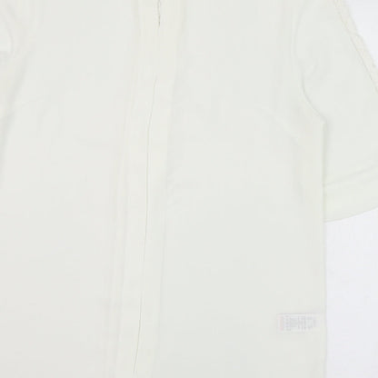 Next Womens Ivory  Polyester Tunic Blouse Size 10 Round Neck