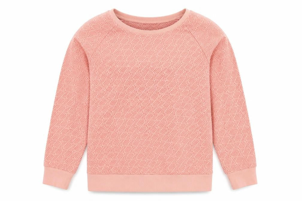 NEXT Womens Pink Geometric Cotton Pullover Sweatshirt Size S  Pullover