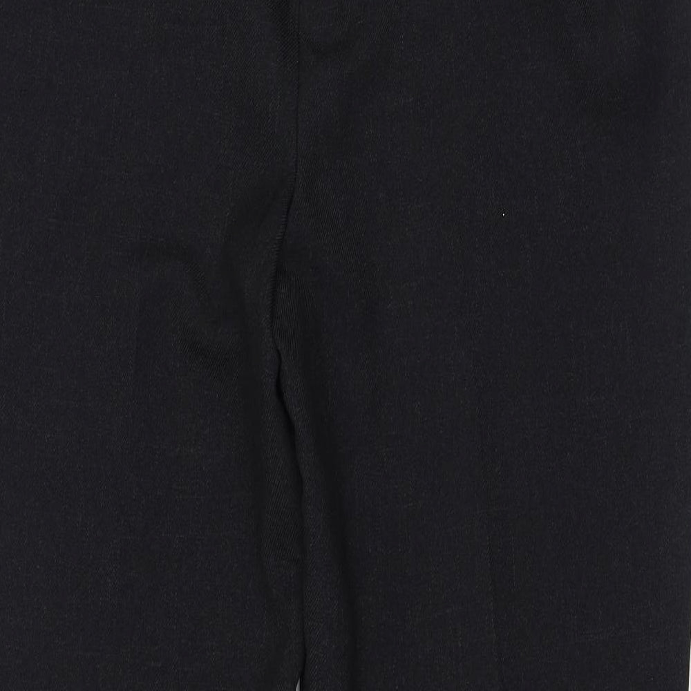 Papaya Womens Black  Polyester Trousers  Size 14 L28 in Regular